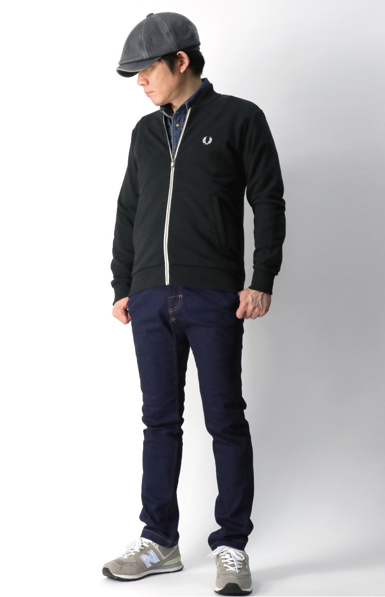 美品★FRED PERRY★スナップ ジャージ ボンバージャケット★スタジャン retom_f1594