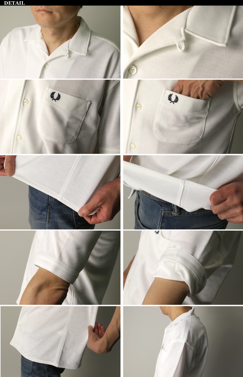 FRED PERRY 50%OFF!! (フレッドペリー) ピケ ショートスリーブ