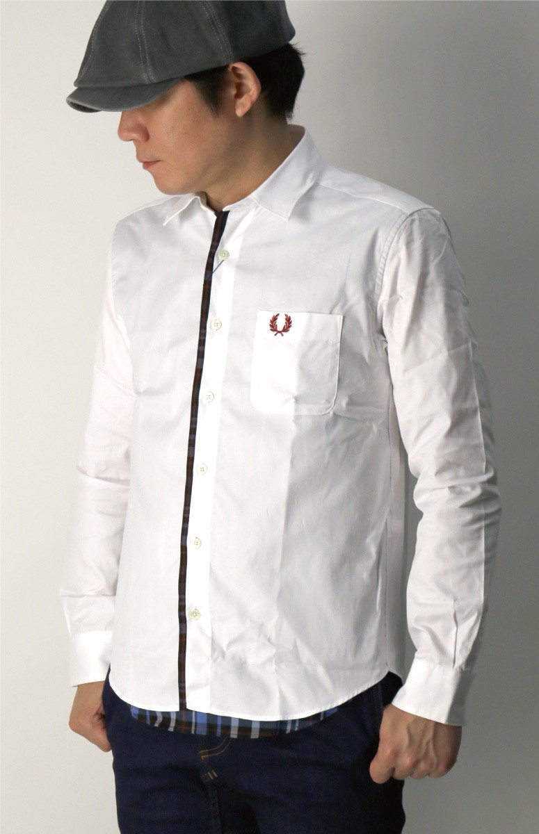 FRED PERRY (フレッドペリー) レイヤード シャツ ワイシャツ Y