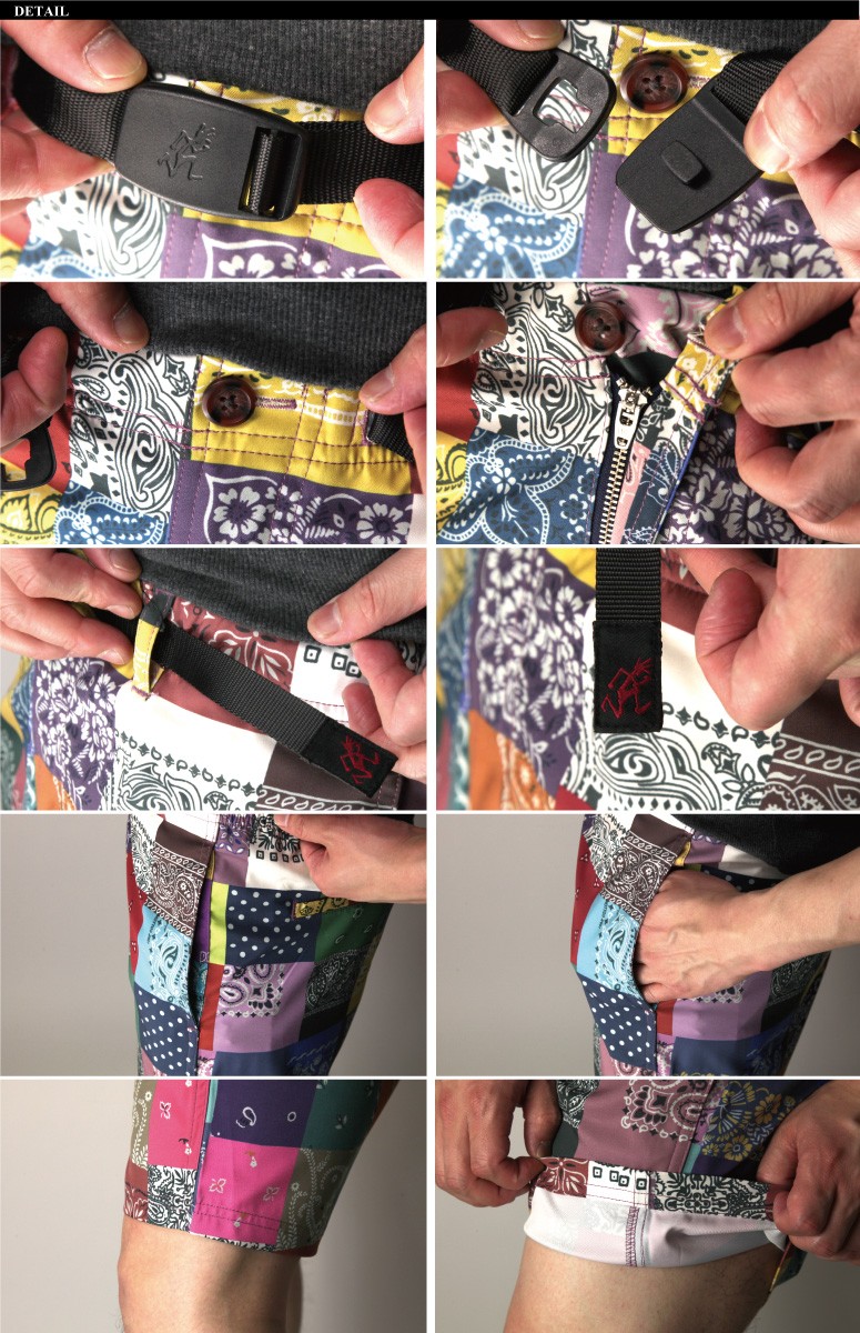 GRAMICCI バンダナ柄ニューナローショーツ メンズ レディース GRAMICCI グラミチ バンダナ柄 プリント ニュー ナロー ショーツ