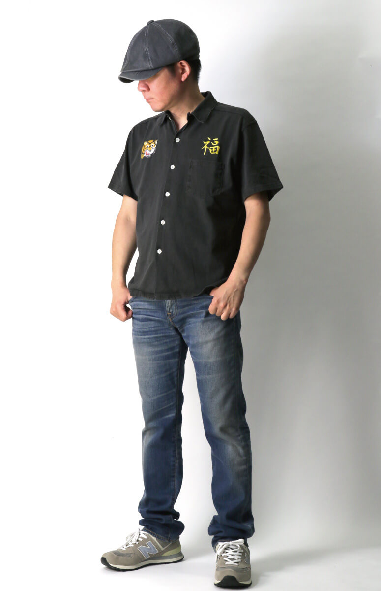 good on 刺繍開襟シャツ　2枚セット GOOD ON Good On グッドオン GOST-2316 ”虎福” S/S オープン