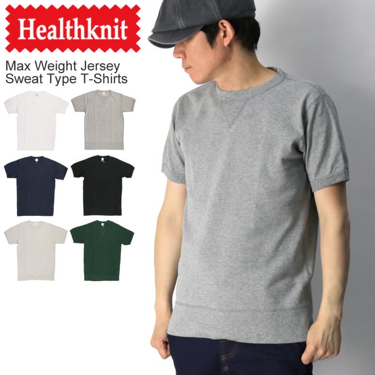 キ*ジ様 【激レア】TMT×ヘルスニット TONPINS 半袖スウェット M 定 Healthknit（ヘルスニット）/ TOMPKINS Crew Neck Sweat L/S