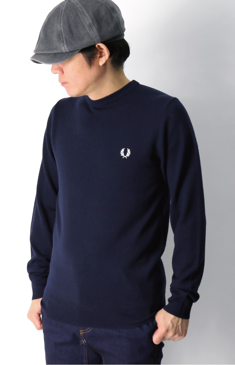 フレッドペリー) FRED PERRY クラッシック メリノ クルーネック 