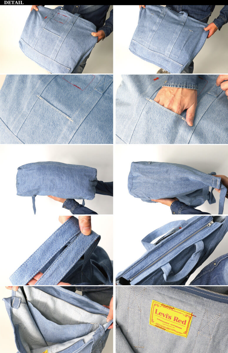 Levi's (リーバイス) デニム トートバッグ ショルダーバッグ