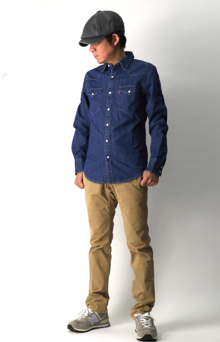 キャピタルダンガリーウエスタン風シャツ Levi's (リーバイス) バーストー ウエスタン スタンダード