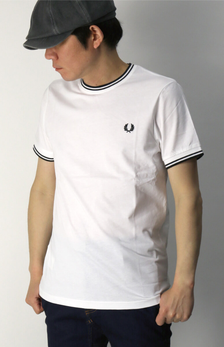 フレッドペリー) FRED PERRY ツインティップド Tシャツ ワンポイント