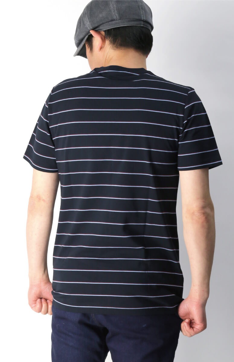 FRED PERRY フレッドペリー Tシャツ ファインボーダー オーバーサイズ FRED PERRY（フレッドペリー）の「FRED PERRY × BEAMS / 別注