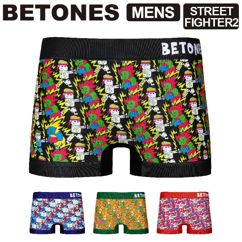 (ビトーンズ) BETONES STREET FIGHTER2 (ストリートファイター) メンズ ボクサーパンツ アンダーウエア パンツ :  s-fighter : retom - 通販 - Yahoo!ショッピング