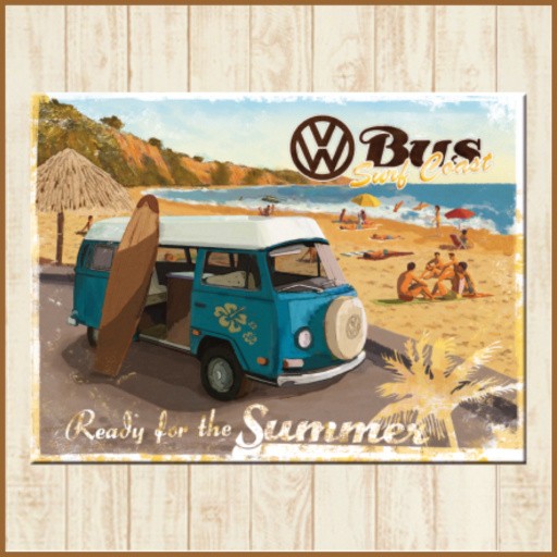 フォルクスワーゲン グッズ マグネット 海外 お土産 ワーゲンバス VW