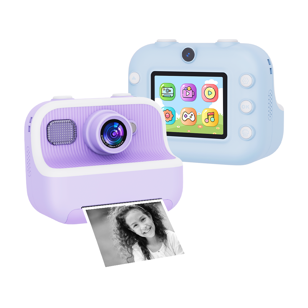 春新作の student #FIRST camera パープル 感熱プリンター トイ