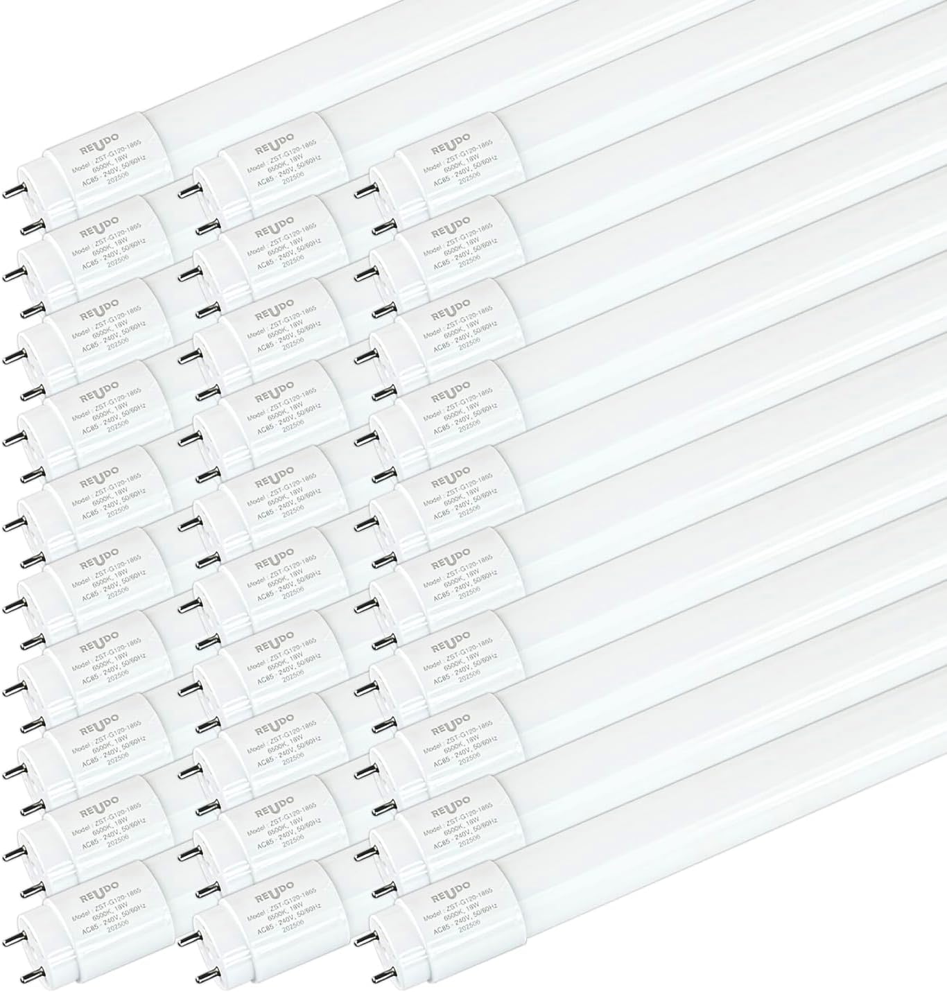 LED蛍光灯 直管 40W形 120cm 昼光色 18W 1800lm 全周乳白色強化ガラス