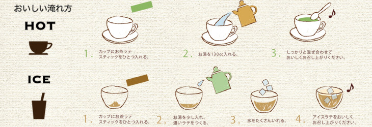 お茶ラテのおいしい淹れ方