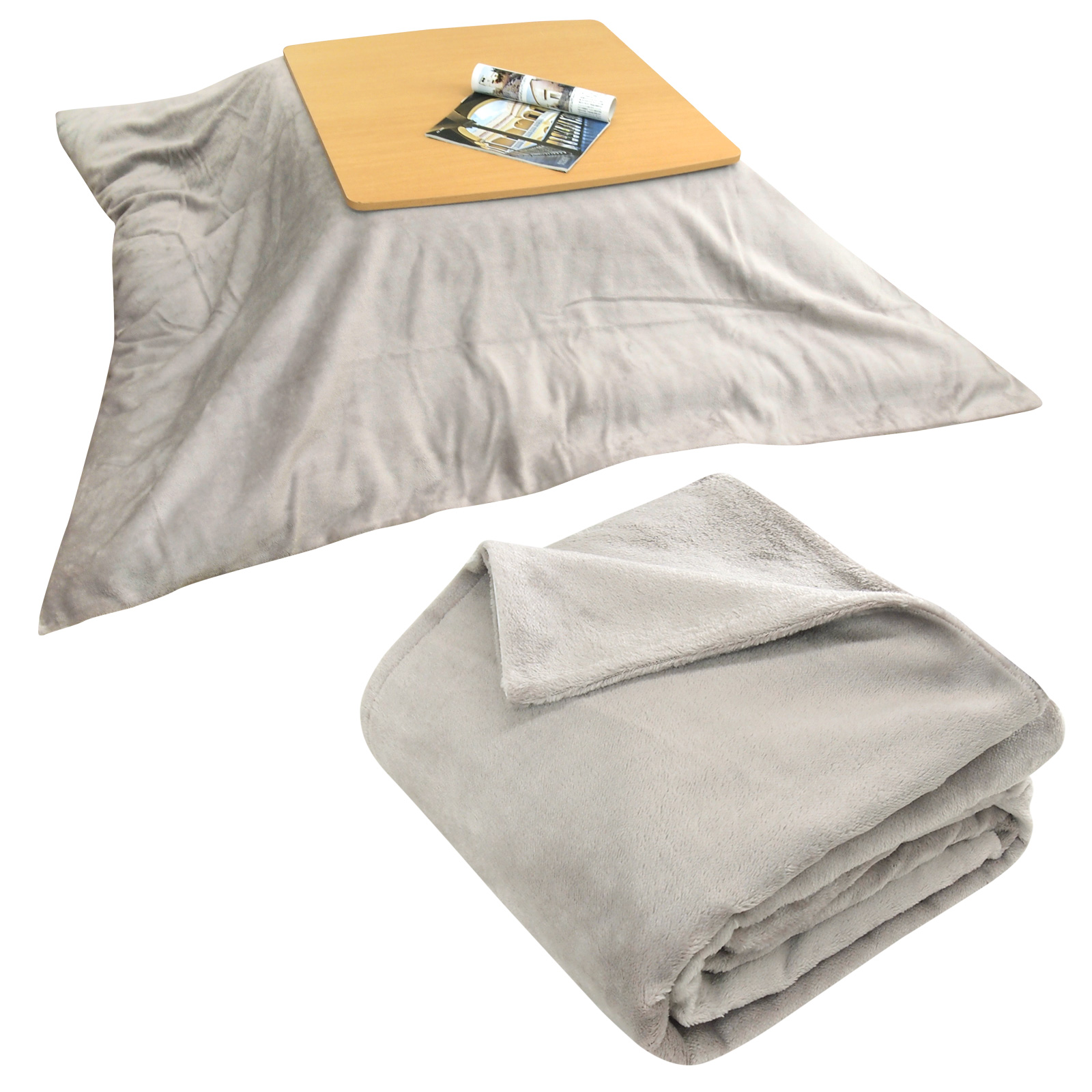 REVEUR こたつ布団カバー こたつカバー 正方形 フランネル 洗える