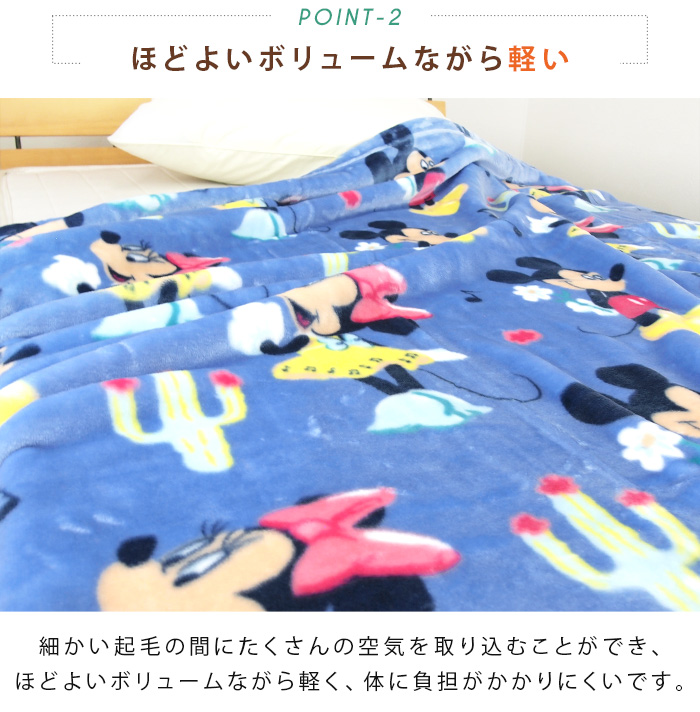 Disney（ディズニー） 毛布 ミッキー ミニー シングル ブランケット
