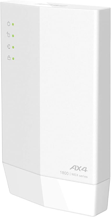 バッファロー 中継器 WiFi 無線LAN WEX-1800AX4/N 中継機 Wi-Fi6 11ax / 11ac 1201+573Mbps Easy Mesh 対応 日本メーカー