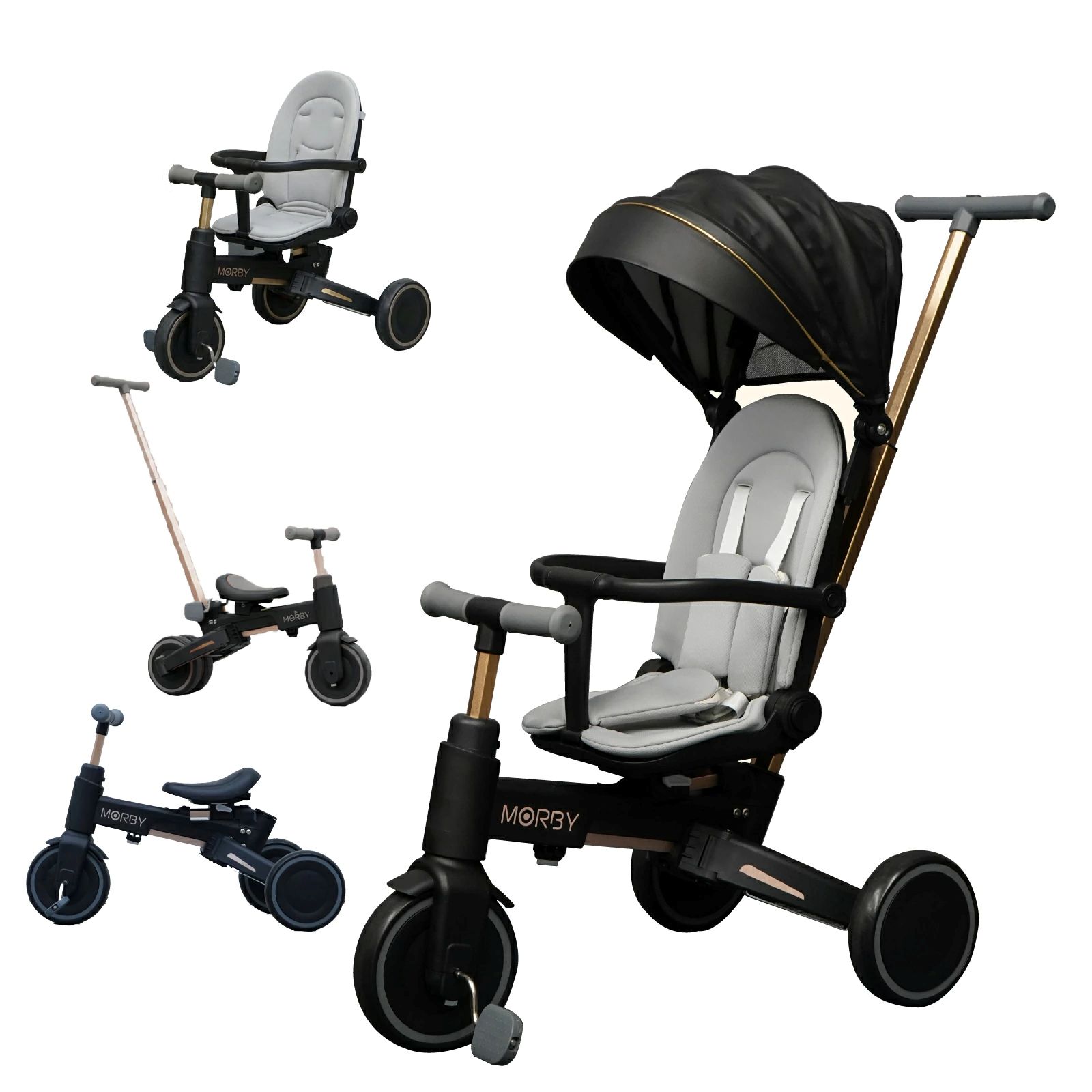Colulu（コルル） 【ベビーカーにもなる10in1三輪車】 モルビー 三輪車