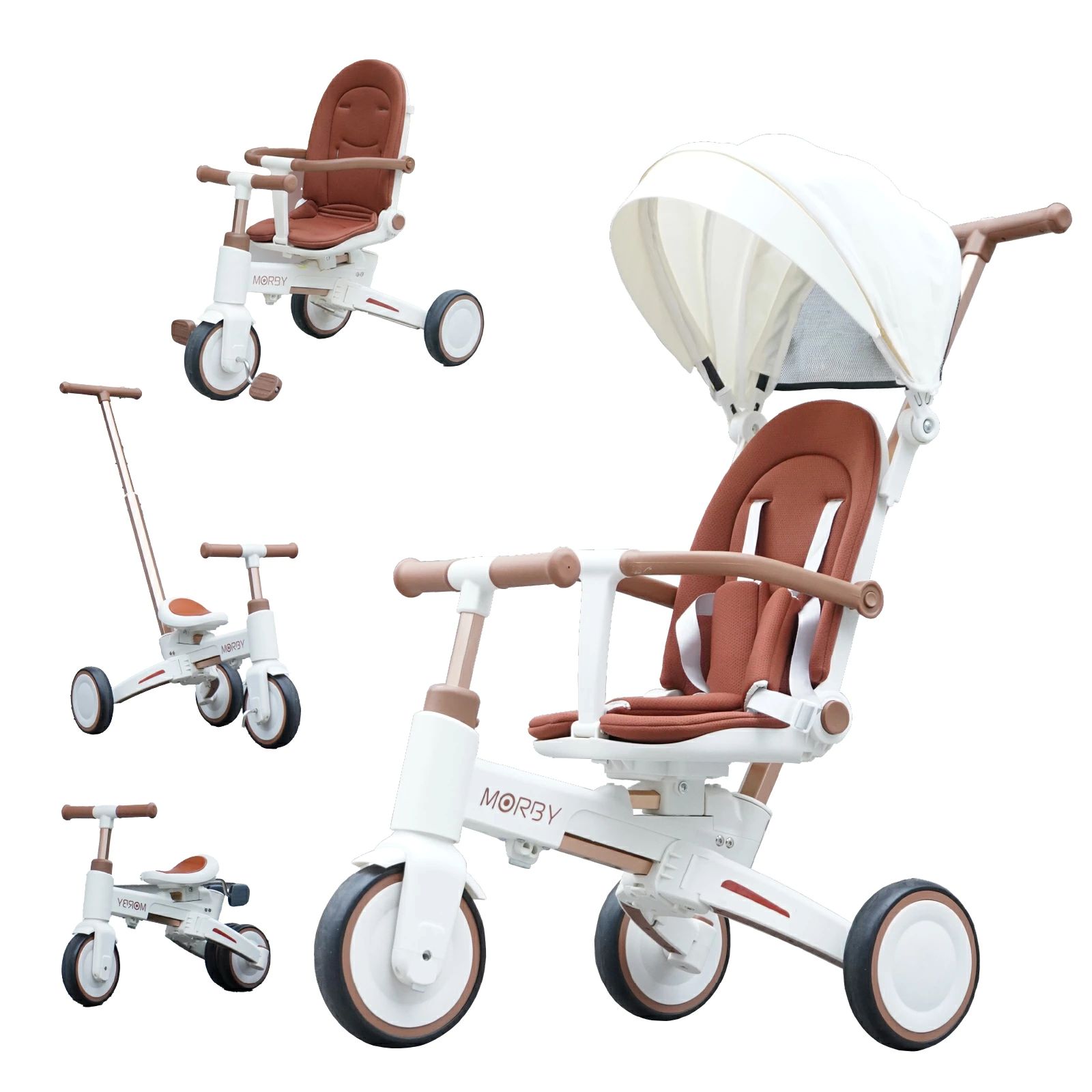 Colulu（コルル） 【ベビーカーにもなる10in1三輪車】 モルビー 三輪車