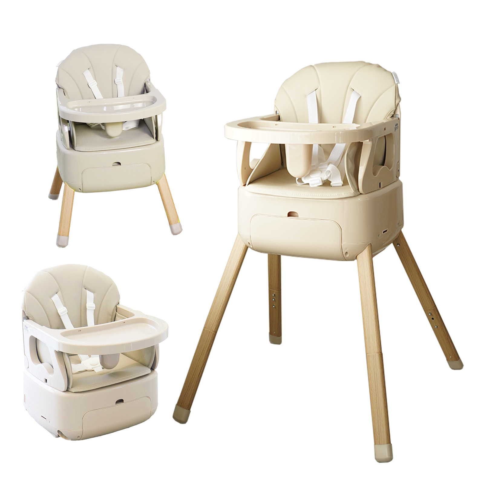 Colulu（コルル） スワリス SWRIS 3in1 ベージュ ベビーハイチェア