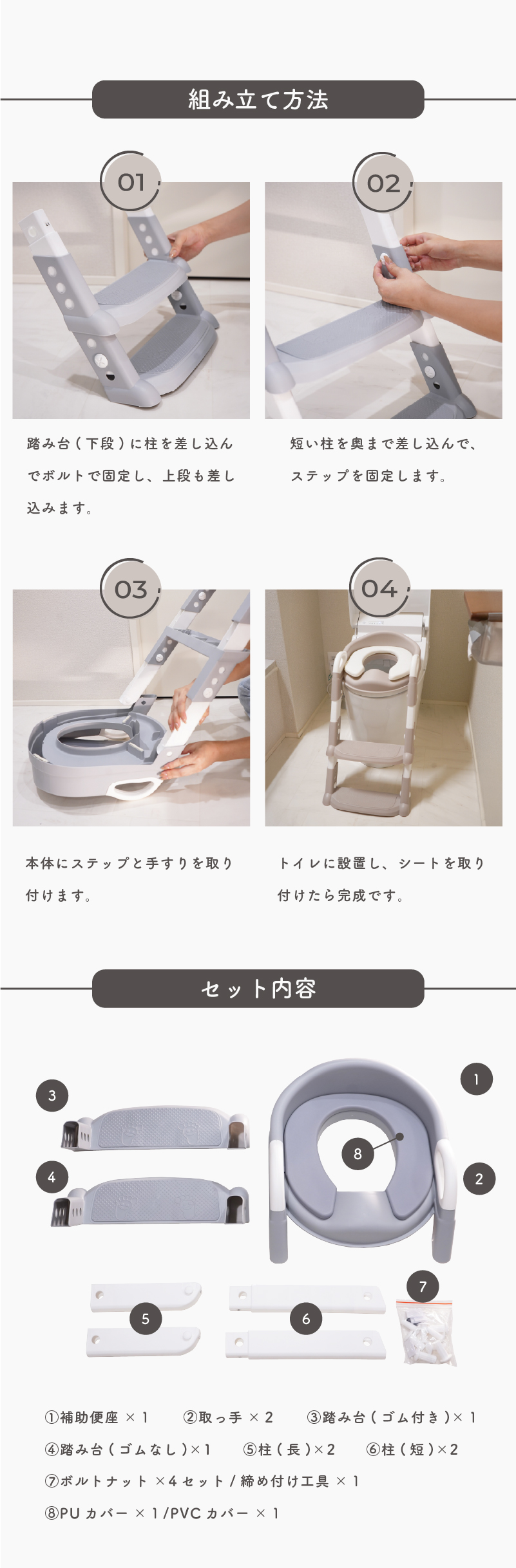 組み立て方法とセット内容