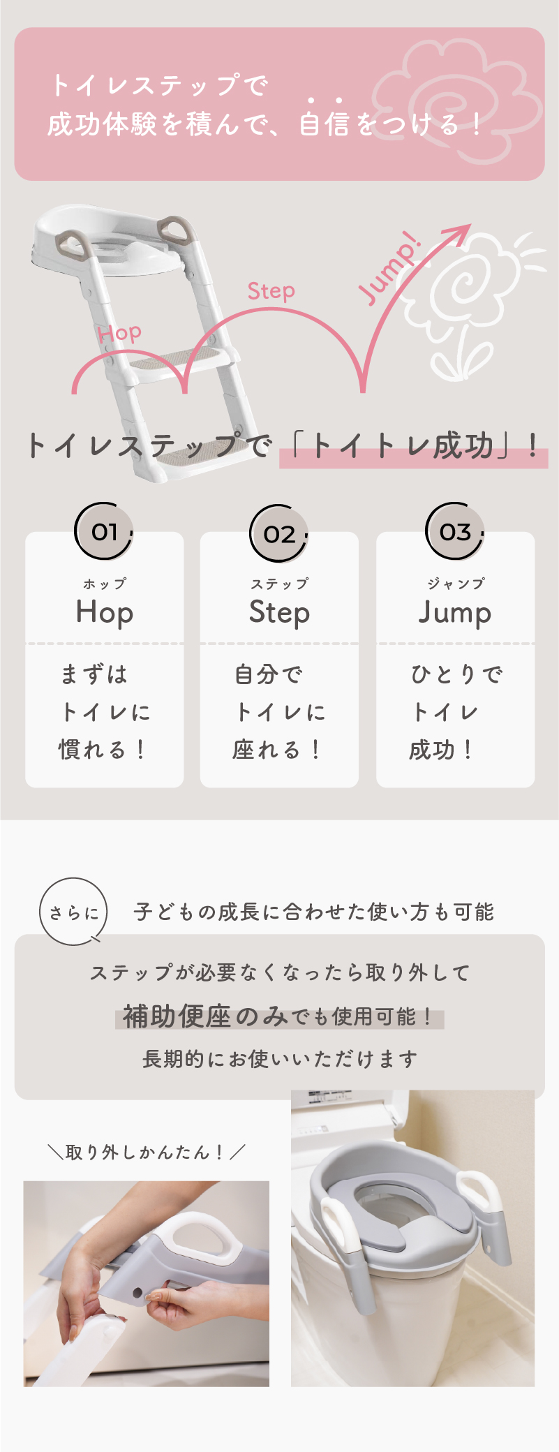 トイレステップで成功体験