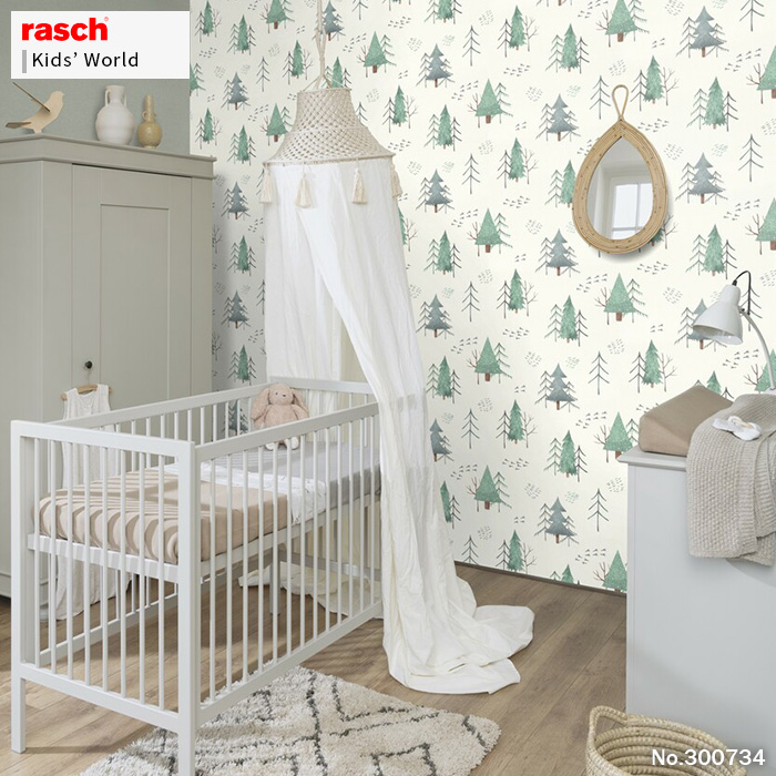 壁紙 輸入壁紙 rasch Kids' World 53cmx10m 全2色 はがせる壁紙 貼ってはがせる壁紙 フリース壁紙 おしゃれ 張り替え diy 北欧 賃貸 インテリア ドイツ製｜rewall｜02