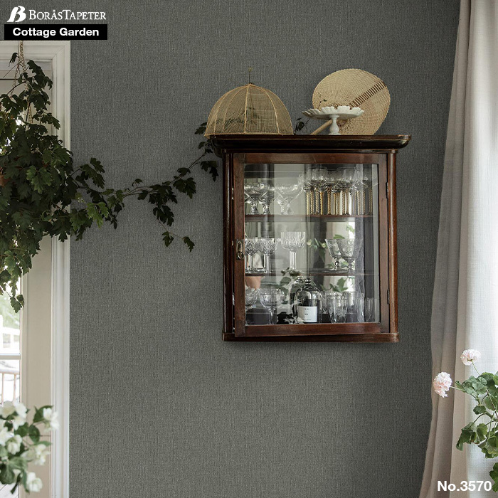 壁紙 輸入壁紙 BORASTAPETER Cottage Garden 53cmx10m 全3色 はがせる壁紙 貼ってはがせる壁紙 フリース壁紙 賃貸 スウェーデン製