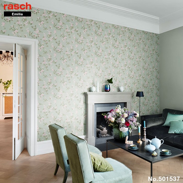 壁紙 Rasch ドイツ製 はがせる 貼ってはがせる壁紙 Nonwoven 内装 Diy 輸入壁紙 賃貸 ドイツ製 輸入壁紙 はがせる壁紙 Peelable Wallpaper Emilia 壁紙のトキワ リウォール