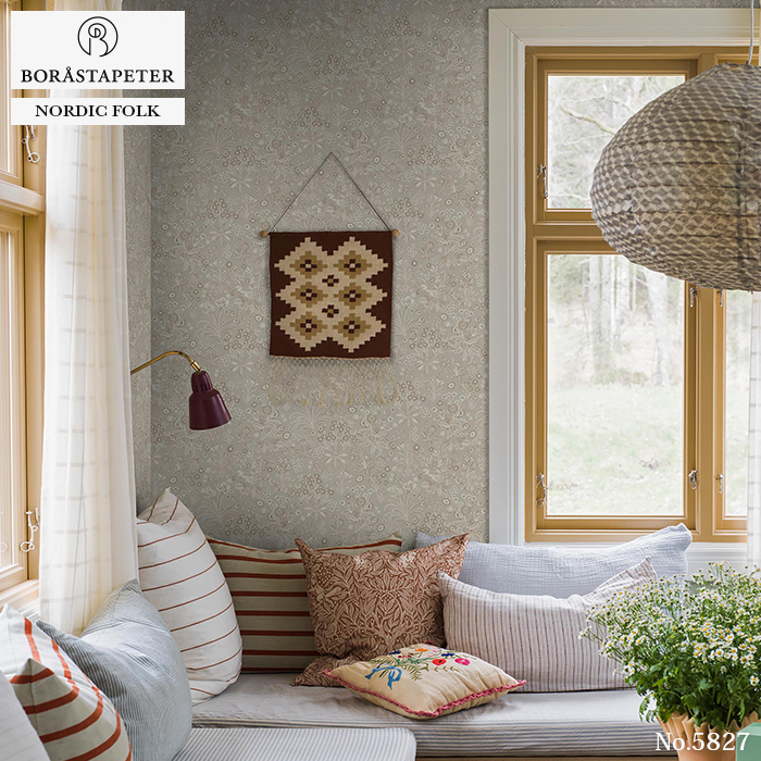 壁紙 輸入壁紙 BORASTAPETER Nordic folk 53cmx10m 全4色 はがせる壁紙