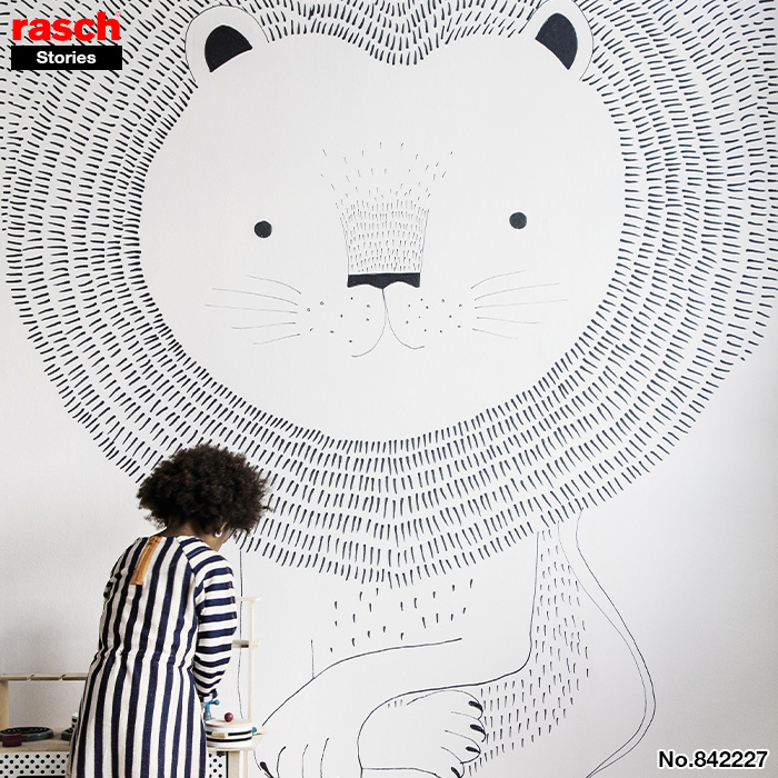 壁紙 輸入壁紙 Rasch Stories 200cmx280cm 全1色 はがせる壁紙 貼って