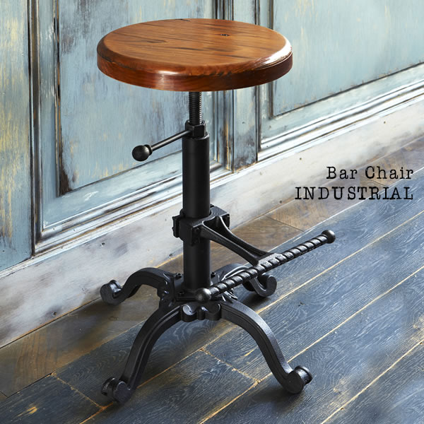 カウンターチェア バーチェア INDUSTRIAL インダストリアル 座面高さ54〜70cm KNC-A700 counter chair bar  chair : miyatake-knc-a700 : リウォール - 通販 - Yahoo!ショッピング