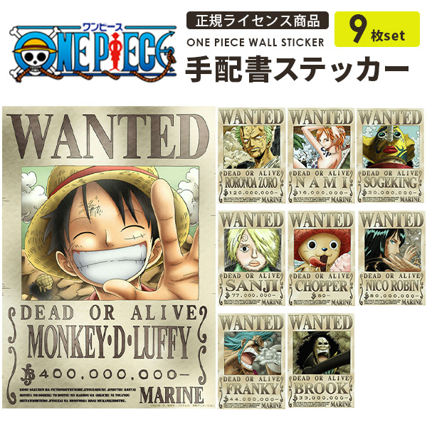 ONE PIECE 手配書 白ひげ シャンクス エース ミホーク ハンコック ロー