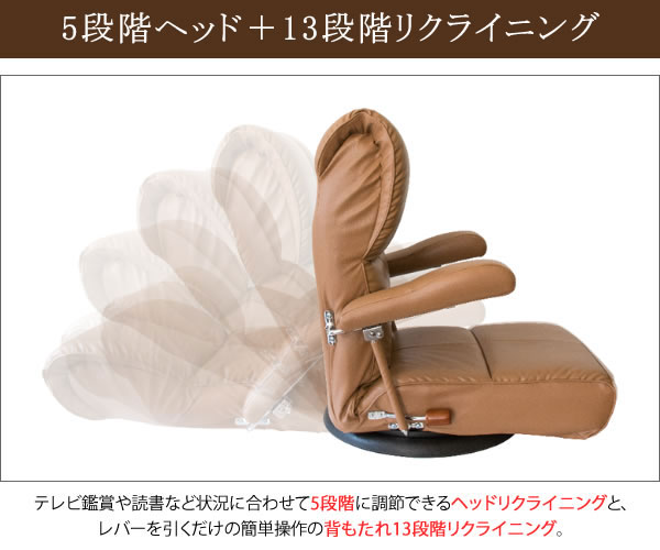 座椅子 スーパーソフトレザー座椅子 響 座面高さ20cm YS-C1367HR seat