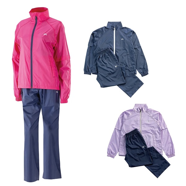 キャスコ(KASCO)ゴルフウェア レインウエア 雨具 上下セット 収納ポーチ付き KSRWL-002 NVY(Lady’s) キャスコ レディース レインウェア 2WAY上下セット 収納ポーチ付き