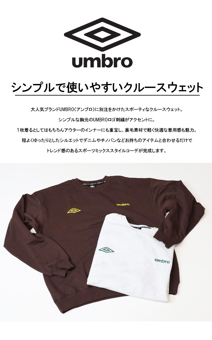 umbro（アンブロ） 別注 クルーネックスウェットシャツ トレーナー 裏