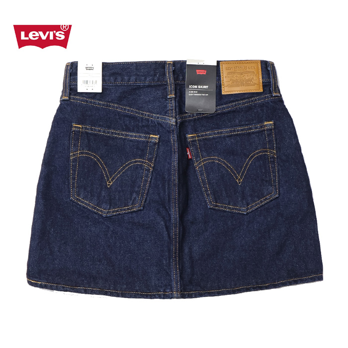 PLEATED ミニスカート ダークインディゴ – Levi's Japan Online Shop