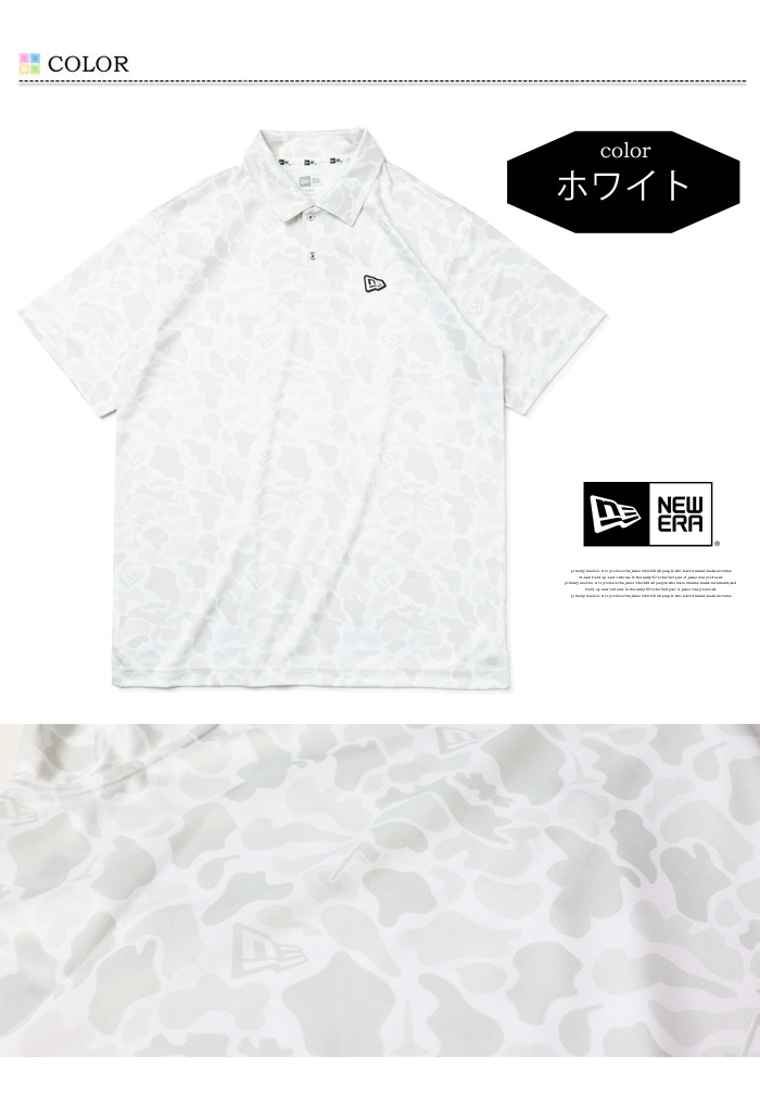 NEW ERA GOLF ニューエラ ゴルフ 半袖 テック ポロシャツ Duck
