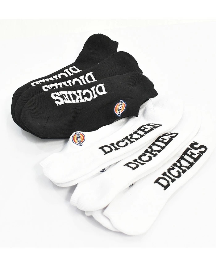 Dickies（ディッキーズ） 3P ソックス ロゴ刺繍 スニーカー 靴下 25