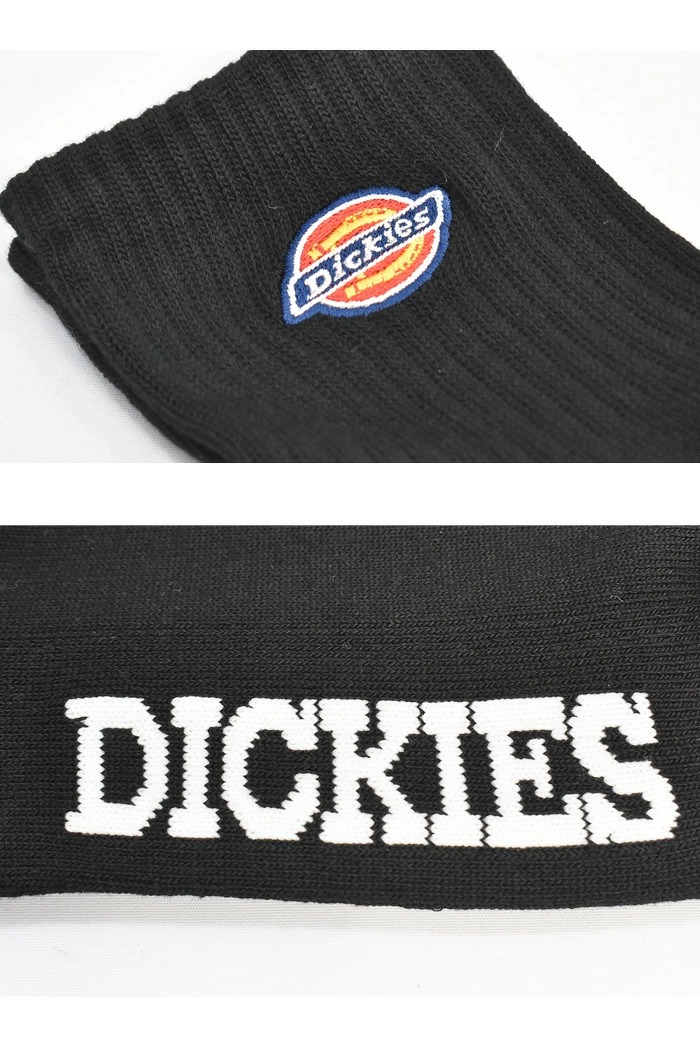 Dickies ディッキーズ 3P ソックス ロゴ刺繍 クォーター 靴下 25 Dickies ディッキーズ 3P ソックス ロゴ刺繍 クォーター 靴下 25