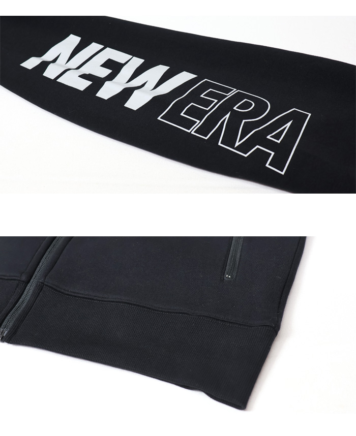 NEW ERA ニューエラ テックスウェット フルジップフーディー 袖ロゴ  