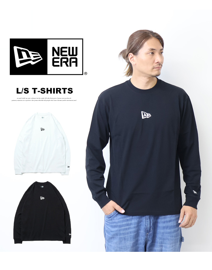 NEW ERA（ニューエラ） 長袖 コットン Tシャツ Flag Logo Mini
