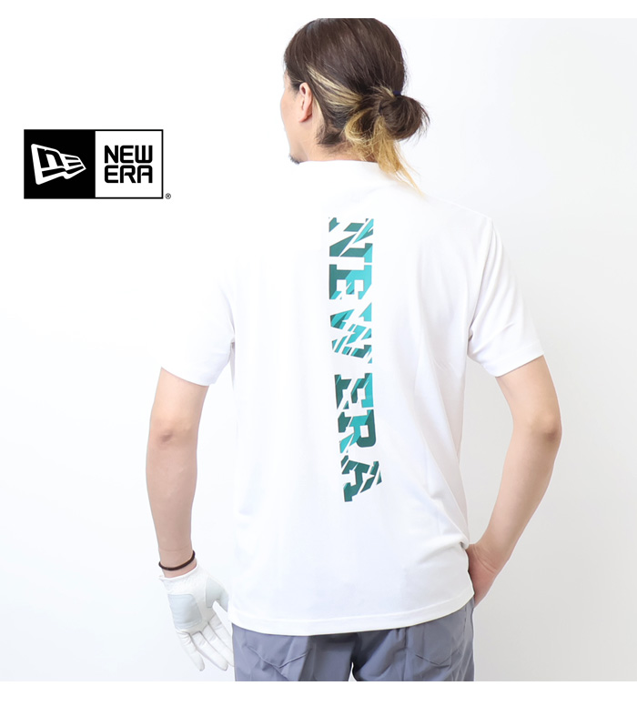 NEW ERA ニューエラ ゴルフ モックネック 半袖 鹿の子 ミッド