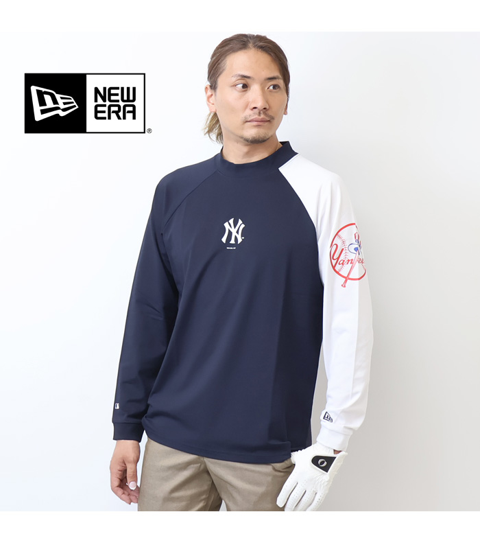 新作ニューエラゴルフミッドネックTシャツビームスゴルフアドミラルヤンキース 半袖 ユーティリティー ミッドネック Tシャツ NEW ERA GOLF CLUB