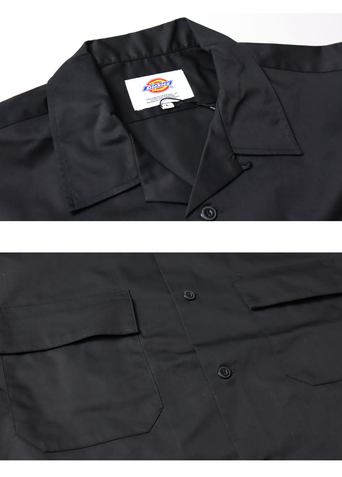 SALE セール Dickies ディッキーズ オープンカラー 半袖 ワークシャツ