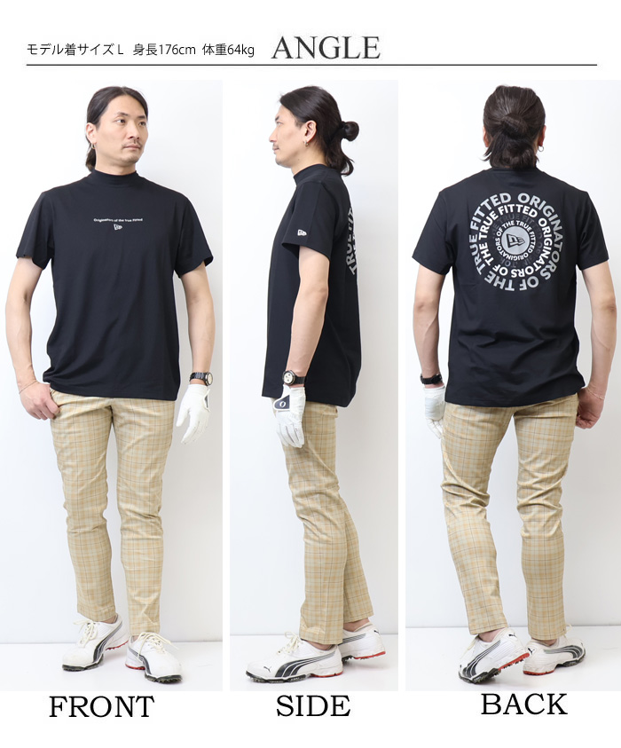 NEW ERA（ニューエラ） NEW ERA GOLF ゴルフ 半袖 ミッドネック 鹿の子