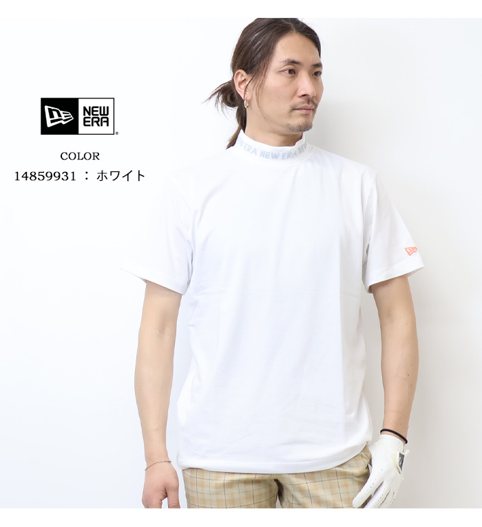 【希少】NEW ERA モックネックシャツ NEW ERA（ニューエラ） NEW ERA GOLF ゴルフ 半袖 ミッドネック T
