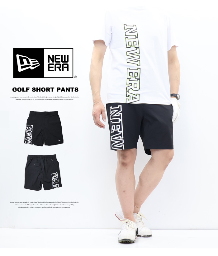NEWERA golfニューエラ ナイロン ハーフパンツ ショート ゴルフウェア NEW ERA（ニューエラ） NEW ERA GOLF ゴルフ ショートパンツ