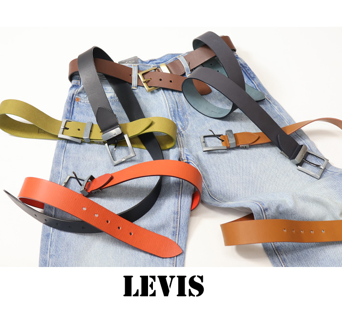 Levi's リーバイス メタルループ レザーベルト 本革 メンズ