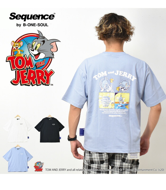 Sequence トムとジェリー コミックプリント 半袖Tシャツ バックプリント 1570906 :11045:REX ONE - 通販 -  Yahoo!ショッピング