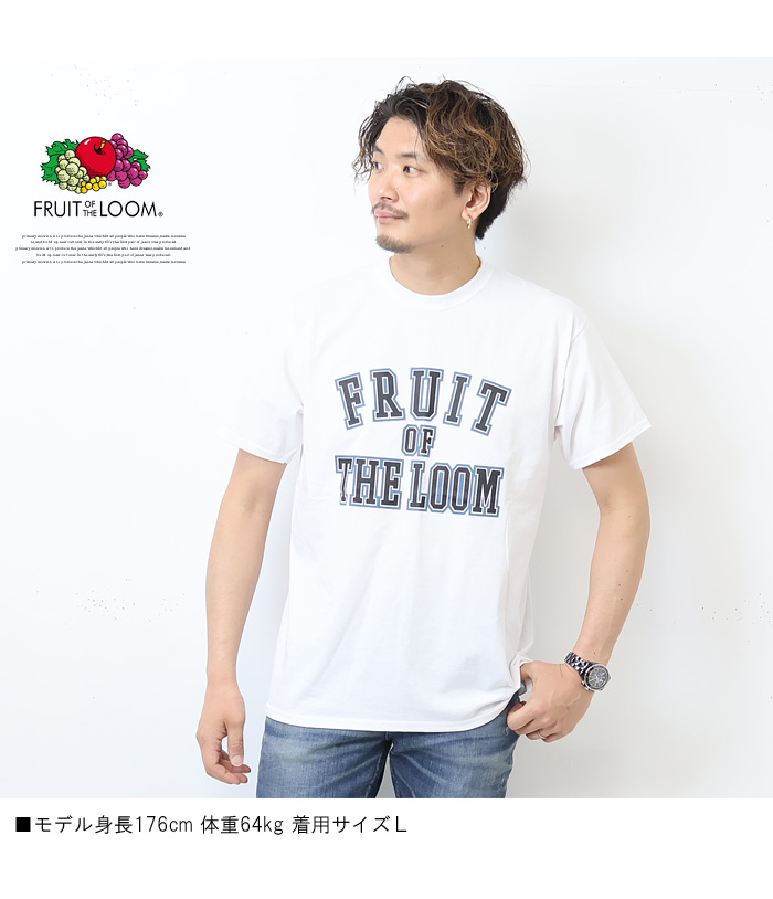 FRUIT OF THE LOOM（フルーツオブザルーム） カレッジプリント 半袖T