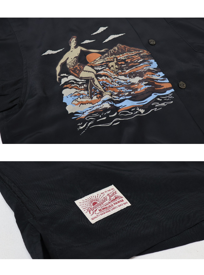 Schott N.Y.C ショット パイナップルジュース レーヨンシャツ